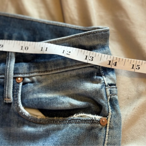 Rare MOTHER Denim STUNNER ANKLE STEP FRAY High Rise Jeans HELTER SKELTER 26 $258 - Picture 10 of 16